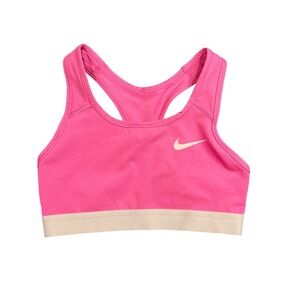 Nike Women's XS Dri-FIT Pink Racerback Medium Impact Sports Bra BV3900-684